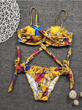 Susan – Brasilianischer Push-Up-Bikini mit Blumenmuster